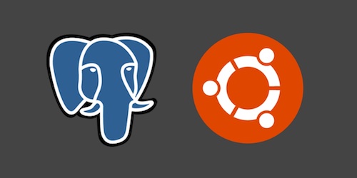 PostgreSQL and Ubuntu logos. Copyright their respective owners.