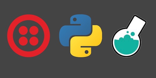 Twilio, Python and Bottle logos. Copyright their respective owners.