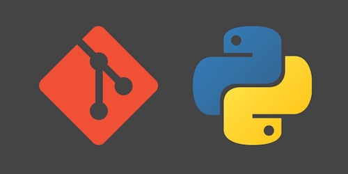 Python and Git logos, copyright their respective owners.