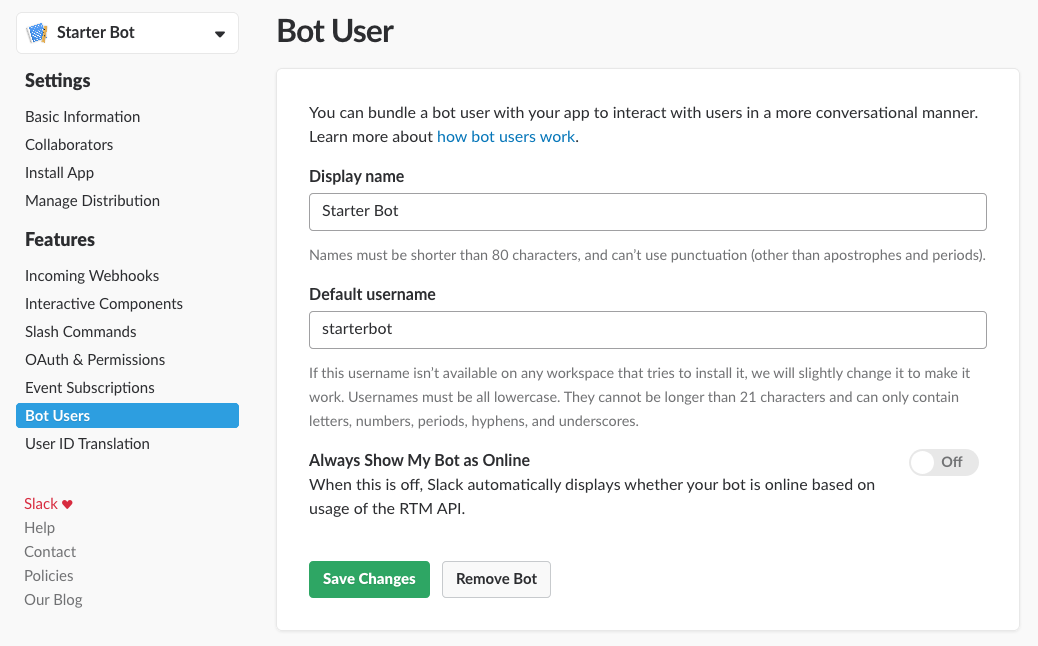 install slack client