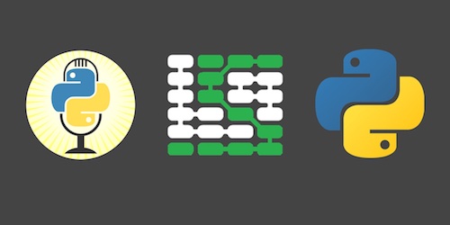 Talk Python to Me, Full Stack Python and Python logos. Copyright their respective owners.