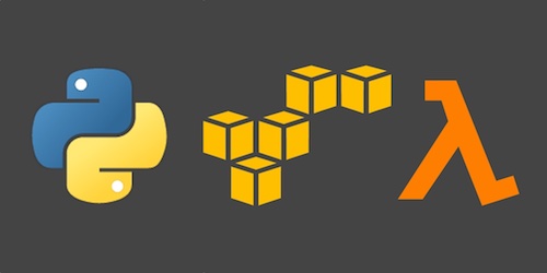 AWS, AWS Lambda and Python logos, copyright their respective owners.