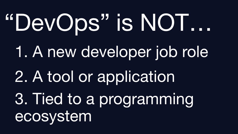 DevOps 不是什么。