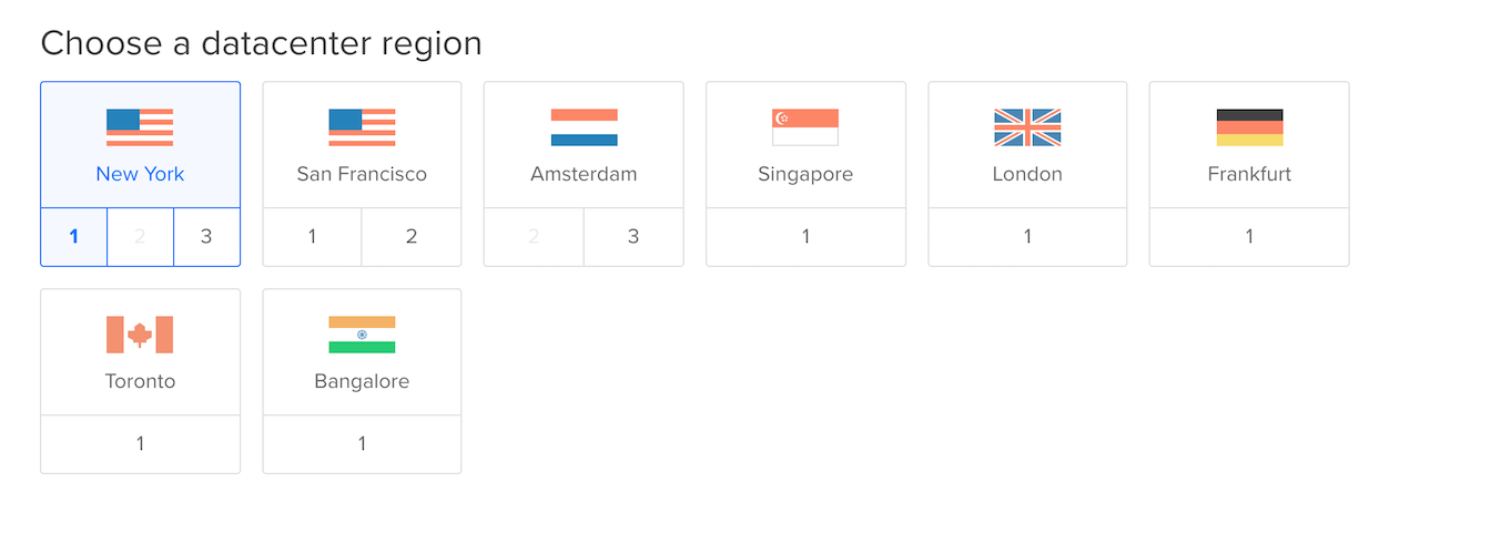 Choose the data center region closest to your customers.