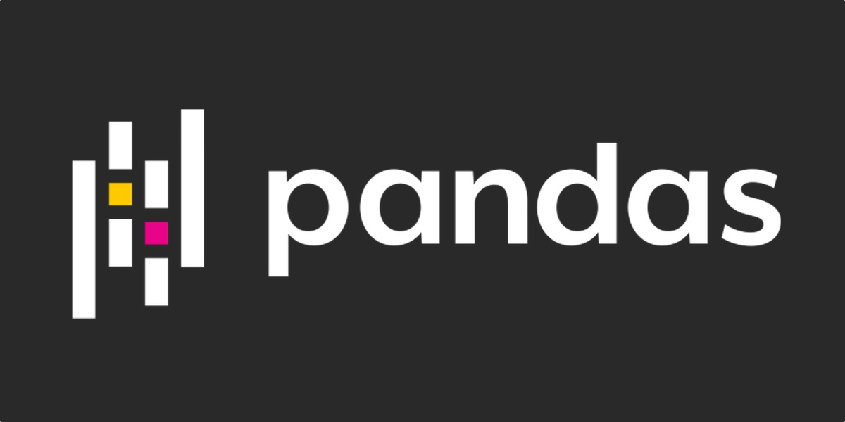 pandas logo. Copyright the PyData Foundation.