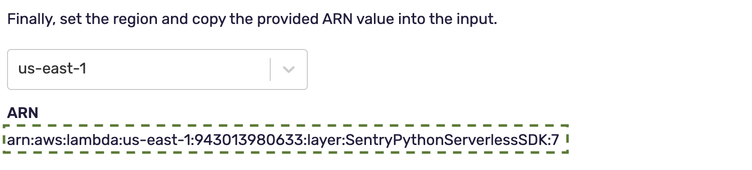 Select the AWS for the ARN string.